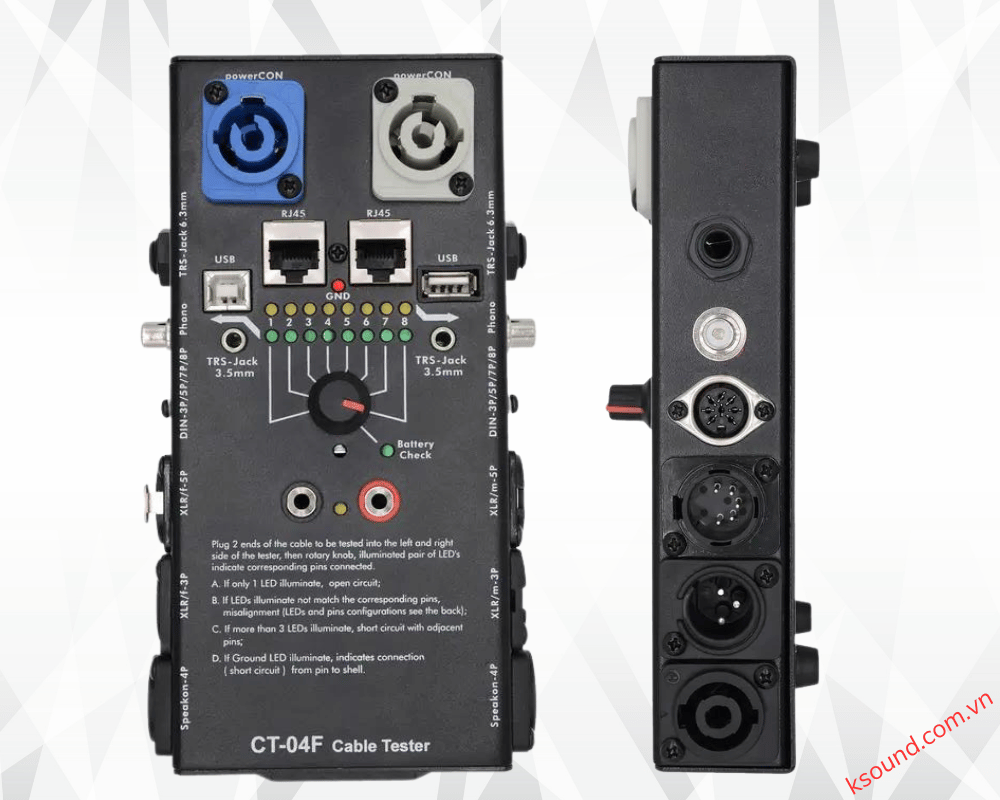 Bộ kiểm tra dây tín hiệu CT-04 Cable tester