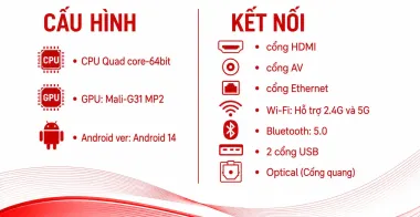 Box Smartk Karaoke - Android 14. Chuyên dụng cho karaoke kinh doanh, Music Box, Phòng giải trí...